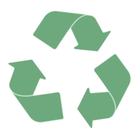 Recycling-Symbol isoliert auf transparentem Hintergrund - Png-Format png