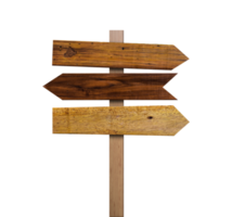 Wood arrow sign isolated png