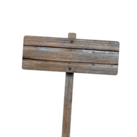 cartello in legno isolato png