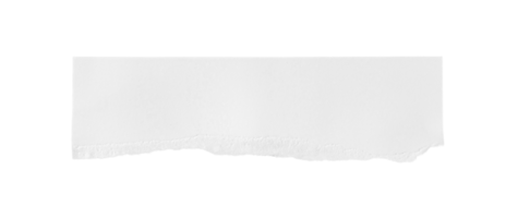 morceau de papier déchiré blanc isolé sur un fichier png de fond transparent