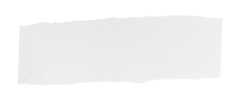 pedaço de papel rasgado branco isolado em arquivo png de fundo transparente