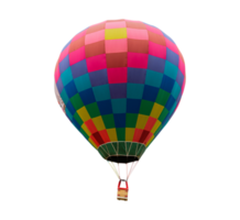 färgrik varm luft ballong flytande isolerat png