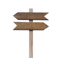 Wood arrow sign isolated png