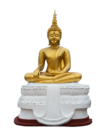 bouddha doré isolé - format png. png