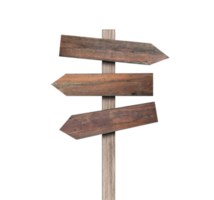 signo de flecha de madera aislado png