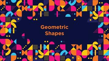 Geometric Abstract Backgrounds Design. Modern abstract background with colorful geometric shapes. vector