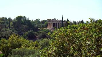 el antiguo templo griego del dios hefesto video