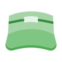 Visor cap icon in flat style vector