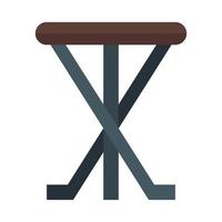 Stool icon in flat style vector