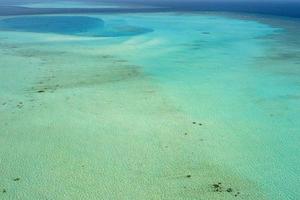 Maldives aerial view panorama landscape photo