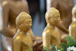 Japanese Buddah statue isolated close up photo