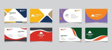 Modern Minimalist Business Name Card Template vector