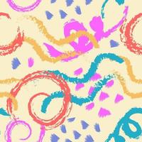 Artistic Brush Stroke Seamless Pattern vector