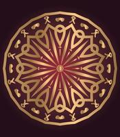 Vintage colorful Mandala with floral ornament. Boho style backgr Free Vector