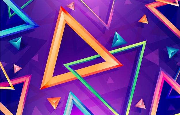 Modern Gradient Abstract Triangle Background