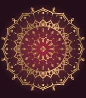 Vintage colorful Mandala with floral ornament. Boho style backgr Free Vector