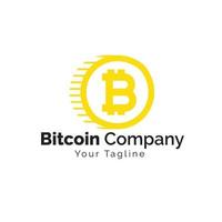 bitcoin logo illustration design template Free Vector