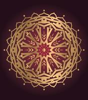 Vintage colorful Mandala with floral ornament. Boho style backgr Free Vector