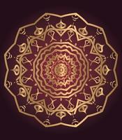 Vintage colorful Mandala with floral ornament. Boho style backgr Free Vector