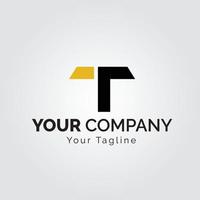 T Letter Logo Free Vector