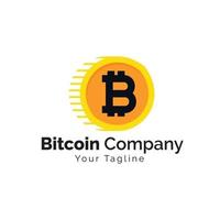 bitcoin logo illustration design template Free Vector