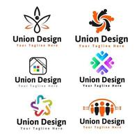 awesome geometric company corporate business Logo set best collection Free Vector