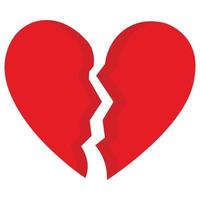 Broken Heart which can easily edit or modify vector