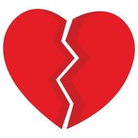 Broken Heart which can easily edit or modify vector