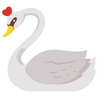 Swan which can easily edit or modify vector