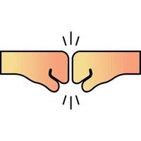 Fist Bump which can easily edit or modify vector