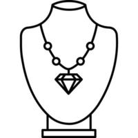 Necklace which can easily edit or modify vector