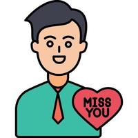 Miss You which can easily edit or modify vector