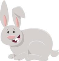 cartoon happy rabbit or bunny animal character vector