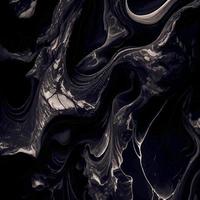 diseño de textura de mármol negro, superficie de mármol oscuro colorido, líneas doradas curvas, diseño de fondo abstracto brillante vector