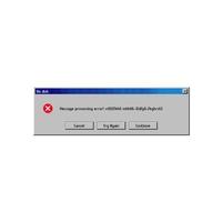 Error message window, disk access failure popup vector