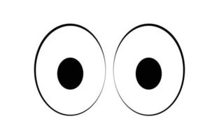 Surprised Eyes Cute Black Eyes vector