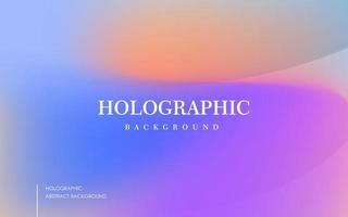 abstract blurry fluid vector background of polar lights. Holographic shiny colors, blue, orange, purple. eps10 vector