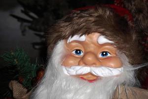 Santa claus face close up detail photo