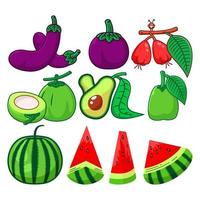 bandle fruit element suitable for social media post design elements and etc.. vector