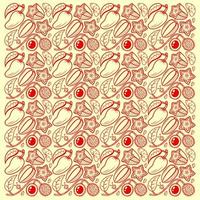 fruit pattern background suitable for background social media post and etc.. vector
