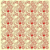 fruit pattern background suitable for background social media post and etc.. vector