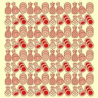 fruit pattern background suitable for background social media post and etc.. vector