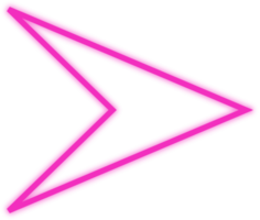 neon pink arrow png