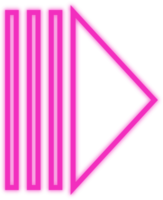 neonpinker Pfeil png