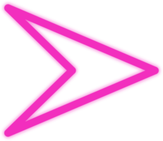 freccia rosa neon png