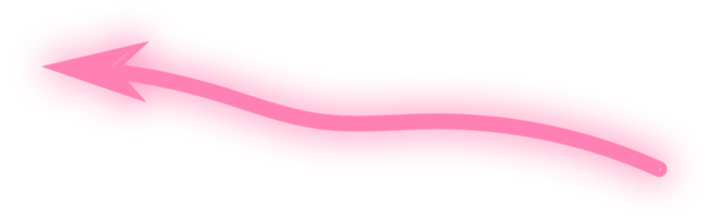 rosa abstrakter Neonpfeil png