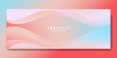 Abstract Pink Fluid Wave Banner Template vector