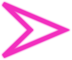 seta neon rosa png