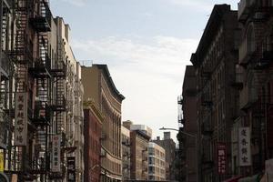 NEW YORK, USA - MAY 4 2019 - Chinatown streets markets and shops photo