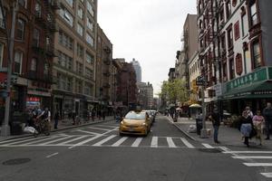 NEW YORK, USA - MAY 4 2019 - Chinatown streets markets and shops photo